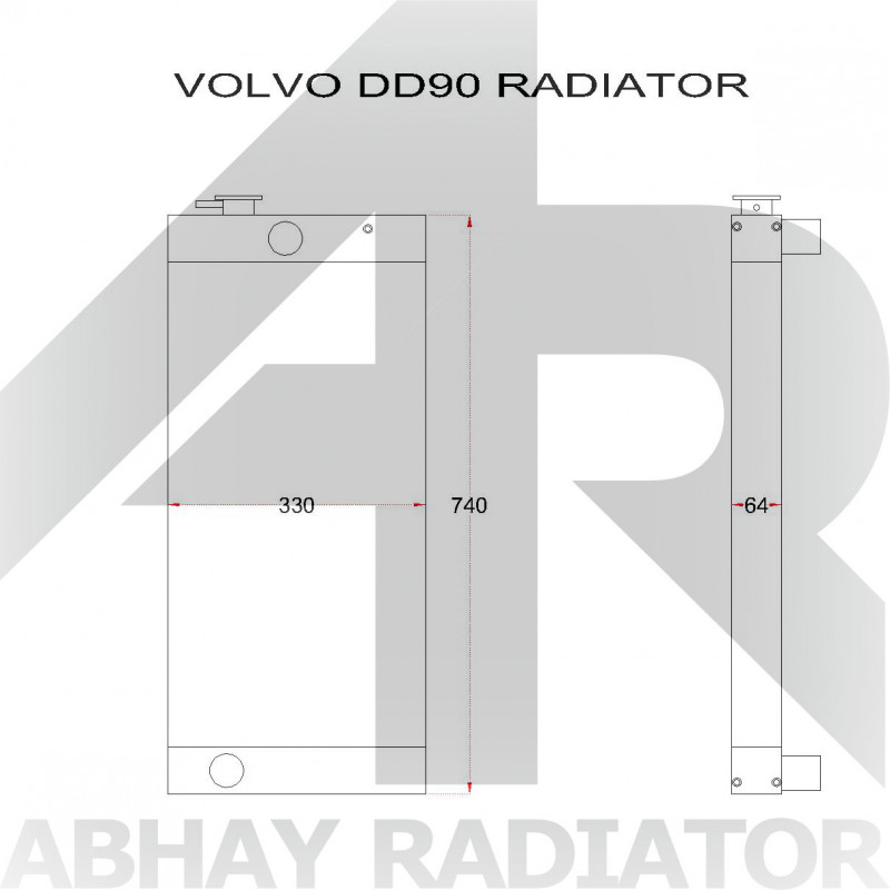 Volvo DD90 Radiator